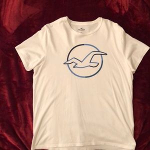 Hollister white mens t shirt. Size XL